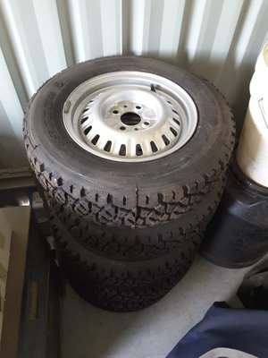 13&quot; rims with off road retreads.