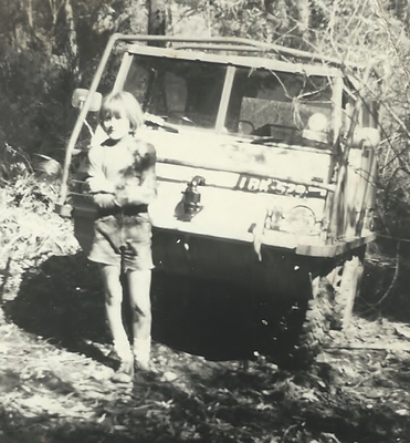 '77 or '78 with roll bar in place and me standing in front.
