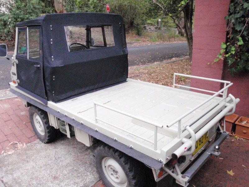 New short-cab canvas hood and doors for Pathfinder Haflinger