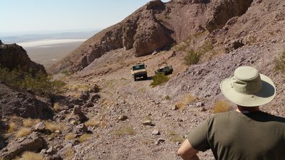 Overlook down a dead end canyon